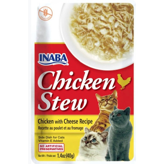 Inaba Chicken Stew Chicken with Cheese Recipe Side Dish for Cats - 1.4 oz