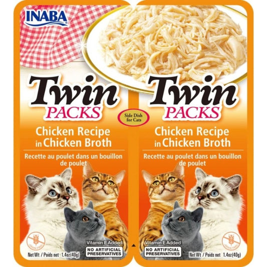 Inaba Twin Packs Chicken Recipe in Chicken Broth for Cats - 2 count