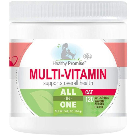 Four Paws Healthy Promise Multi-Vitamin Supplement for Cats - 120 count