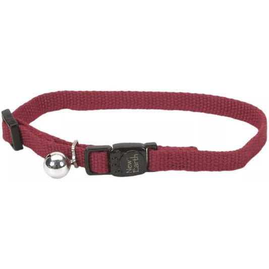 Coastal Pet New Earth Soy Breakaway Cat Collar Cranberry Red - 8-12in.L x 3 8in.W