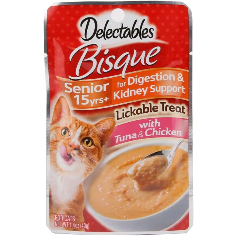 Hartz Delectables Bisque Senior Cat Treats - Tuna & Chicken - 1.4 oz