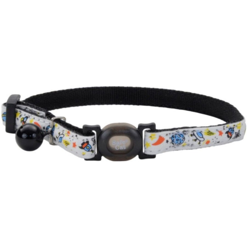 Coastal Pet Safe Cat Glow in the Dark Adjustable Collar Galaxy - 12in.L x 3 8in.W